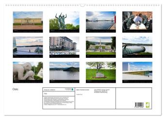 Oslo (Wandkalender 2027 DIN A2 quer), CALVENDO Monatskalender