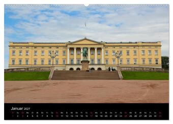 Oslo (Wandkalender 2027 DIN A2 quer), CALVENDO Monatskalender