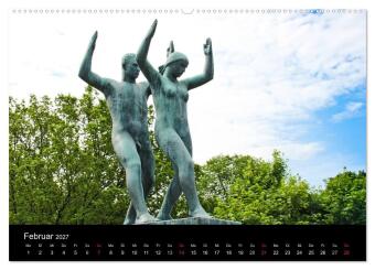 Oslo (Wandkalender 2027 DIN A2 quer), CALVENDO Monatskalender