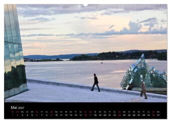 Oslo (Wandkalender 2027 DIN A2 quer), CALVENDO Monatskalender