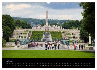 Oslo (Wandkalender 2027 DIN A2 quer), CALVENDO Monatskalender