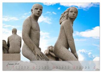 Vigeland (Wandkalender 2027 DIN A2 quer), CALVENDO Monatskalender