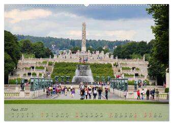 Vigeland (Wandkalender 2027 DIN A2 quer), CALVENDO Monatskalender