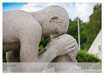 Vigeland (Wandkalender 2027 DIN A2 quer), CALVENDO Monatskalender