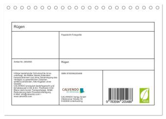 Rügen (Tischkalender 2027 DIN A5 quer), CALVENDO Monatskalender