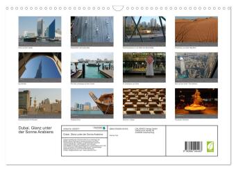 Dubai. Glanz unter der Sonne Arabiens (Wandkalender 2027 DIN A3 quer), CALVENDO Monatskalender