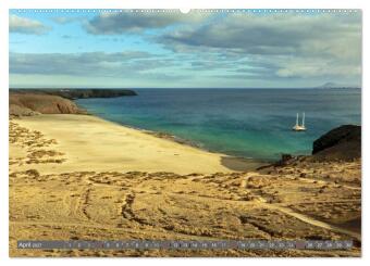 Urlaub auf Lanzarote (hochwertiger Premium Wandkalender 2027 DIN A2 quer), Kunstdruck in Hochglanz