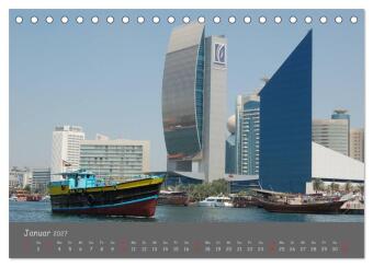 Dubai. Glanz unter der Sonne Arabiens (Tischkalender 2027 DIN A5 quer), CALVENDO Monatskalender