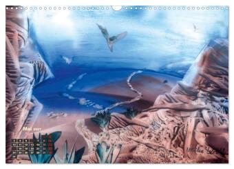 Encaustic Kunstkalender 2027 (Wandkalender 2027 DIN A3 quer), CALVENDO Monatskalender