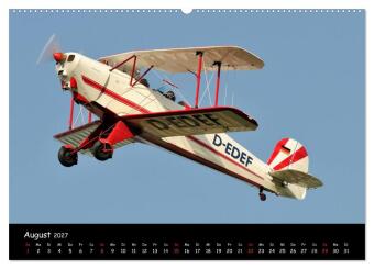 Doppeldecker - Veteranen der Lüfte (hochwertiger Premium Wandkalender 2027 DIN A2 quer), Kunstdruck in Hochglanz