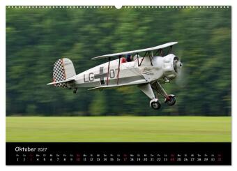 Doppeldecker - Veteranen der Lüfte (hochwertiger Premium Wandkalender 2027 DIN A2 quer), Kunstdruck in Hochglanz