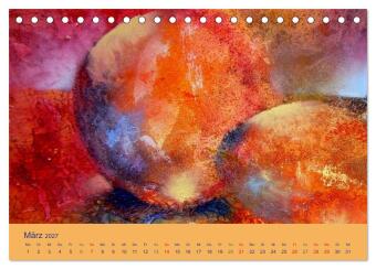 Kunstkalender 2027 - Augenblicke der Malerei (Tischkalender 2027 DIN A5 quer), CALVENDO Monatskalender