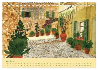 Kunstkalender 2027 - Augenblicke der Malerei (Tischkalender 2027 DIN A5 quer), CALVENDO Monatskalender