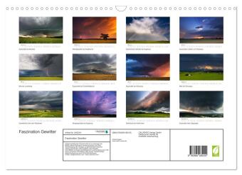 Faszination Gewitter (Wandkalender 2027 DIN A3 quer), CALVENDO Monatskalender