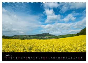 Vulkanlandschaft Hegau 2027 (hochwertiger Premium Wandkalender 2027 DIN A2 quer), Kunstdruck in Hochglanz