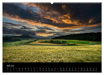 Vulkanlandschaft Hegau 2027 (hochwertiger Premium Wandkalender 2027 DIN A2 quer), Kunstdruck in Hochglanz