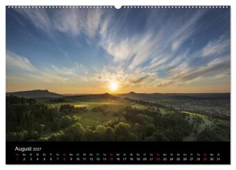 Vulkanlandschaft Hegau 2027 (hochwertiger Premium Wandkalender 2027 DIN A2 quer), Kunstdruck in Hochglanz