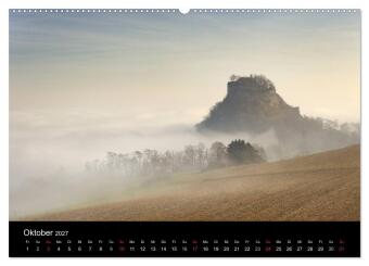 Vulkanlandschaft Hegau 2027 (hochwertiger Premium Wandkalender 2027 DIN A2 quer), Kunstdruck in Hochglanz