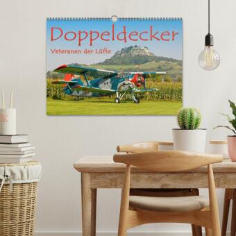 Doppeldecker - Veteranen der Lüfte (Wandkalender 2027 DIN A3 quer), CALVENDO Monatskalender
