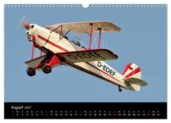 Doppeldecker - Veteranen der Lüfte (Wandkalender 2027 DIN A3 quer), CALVENDO Monatskalender