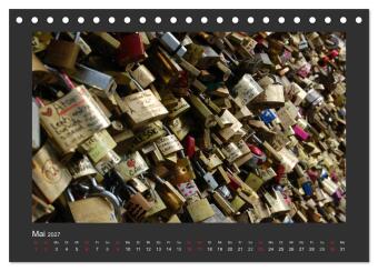 Paris, mon amour (Tischkalender 2027 DIN A5 quer), CALVENDO Monatskalender