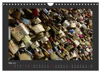 Paris, mon amour (Wandkalender 2027 DIN A4 quer), CALVENDO Monatskalender