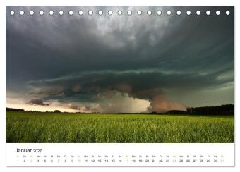 Faszination Gewitter (Tischkalender 2027 DIN A5 quer), CALVENDO Monatskalender