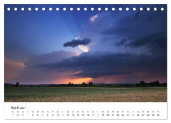 Faszination Gewitter (Tischkalender 2027 DIN A5 quer), CALVENDO Monatskalender