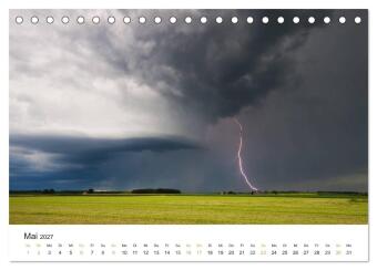 Faszination Gewitter (Tischkalender 2027 DIN A5 quer), CALVENDO Monatskalender