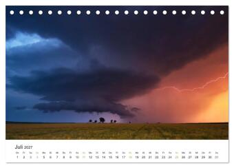 Faszination Gewitter (Tischkalender 2027 DIN A5 quer), CALVENDO Monatskalender
