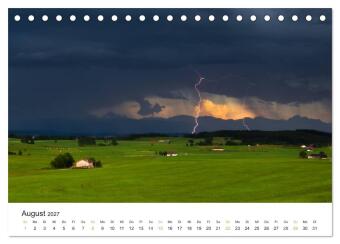 Faszination Gewitter (Tischkalender 2027 DIN A5 quer), CALVENDO Monatskalender