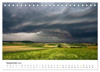 Faszination Gewitter (Tischkalender 2027 DIN A5 quer), CALVENDO Monatskalender