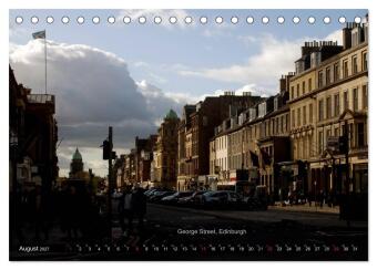 Schottland und Edinburgh (Tischkalender 2027 DIN A5 quer), CALVENDO Monatskalender