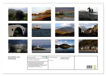 Schottland und Edinburgh (Wandkalender 2027 DIN A2 quer), CALVENDO Monatskalender