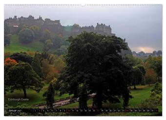 Schottland und Edinburgh (Wandkalender 2027 DIN A2 quer), CALVENDO Monatskalender