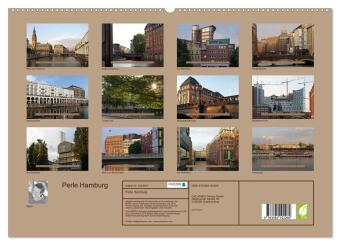 Perle Hamburg (hochwertiger Premium Wandkalender 2027 DIN A2 quer), Kunstdruck in Hochglanz