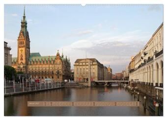 Perle Hamburg (hochwertiger Premium Wandkalender 2027 DIN A2 quer), Kunstdruck in Hochglanz