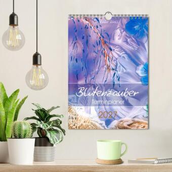 Blütenzauber - Familienplaner 2027 (Wandkalender 2027 DIN A4 hoch), CALVENDO Monatskalender