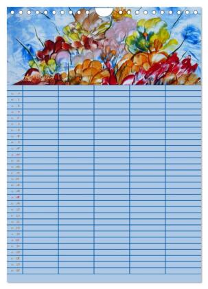 Blütenzauber - Familienplaner 2027 (Wandkalender 2027 DIN A4 hoch), CALVENDO Monatskalender