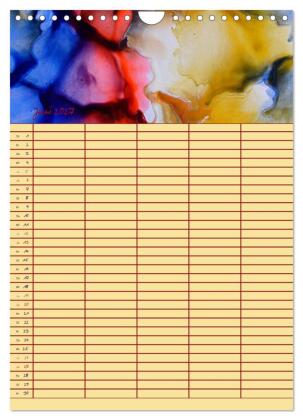 Blütenzauber - Familienplaner 2027 (Wandkalender 2027 DIN A4 hoch), CALVENDO Monatskalender