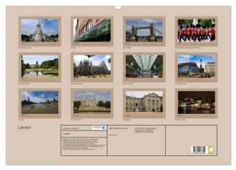 London (Wandkalender 2027 DIN A2 quer), CALVENDO Monatskalender