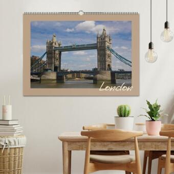 London (Wandkalender 2027 DIN A2 quer), CALVENDO Monatskalender