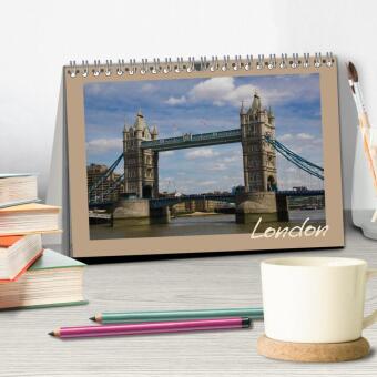 London (Tischkalender 2027 DIN A5 quer), CALVENDO Monatskalender