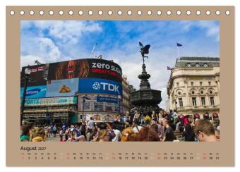 London (Tischkalender 2027 DIN A5 quer), CALVENDO Monatskalender