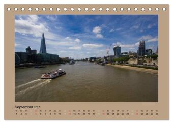 London (Tischkalender 2027 DIN A5 quer), CALVENDO Monatskalender