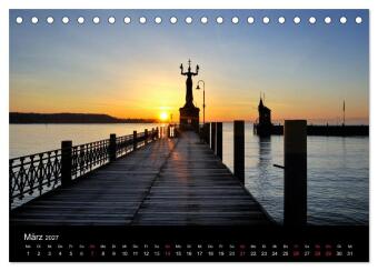Bodensee - Uferlandschaften im schönsten Licht 2027 (Tischkalender 2027 DIN A5 quer), CALVENDO Monatskalender