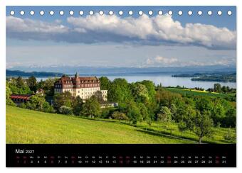 Bodensee - Uferlandschaften im schönsten Licht 2027 (Tischkalender 2027 DIN A5 quer), CALVENDO Monatskalender