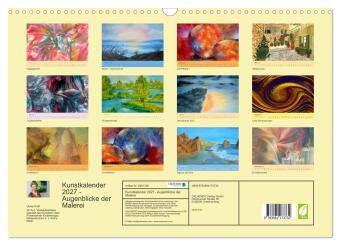 Kunstkalender 2027 - Augenblicke der Malerei (Wandkalender 2027 DIN A3 quer), CALVENDO Monatskalender