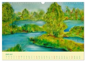 Kunstkalender 2027 - Augenblicke der Malerei (Wandkalender 2027 DIN A3 quer), CALVENDO Monatskalender