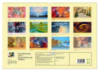 Kunstkalender 2027 - Augenblicke der Malerei (hochwertiger Premium Wandkalender 2027 DIN A2 quer), Kunstdruck in Hochglanz